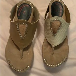 Tan or cream sandals; your choice!